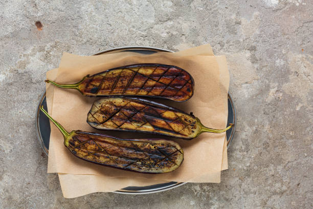 istock Vegetarian Grilled Stuffed Eggplant Recipe 1320924253