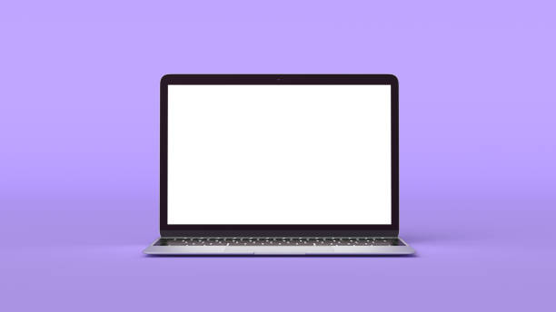 istock Mockup of Modern Laptop with Blank Screen. 1320925699