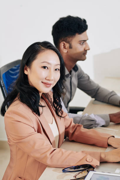 istock Young woman working in office 1320927734