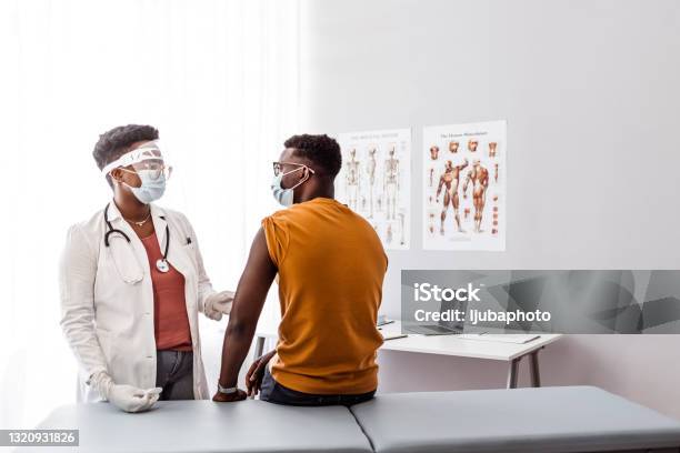 Just Relax Stock Photo - Download Image Now - Doctor, Patient, Protective Face Mask