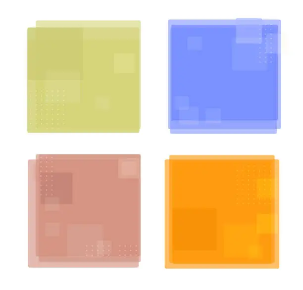 Vector illustration of color squares