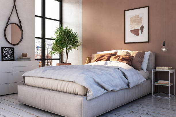 istock Modern bedroom interior - stock photo 1320933769