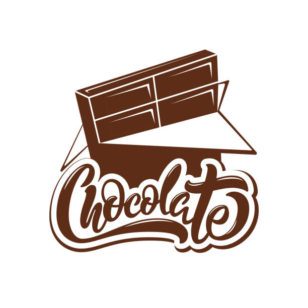 A modern style of chocolate logo for chocolate-related brand A modern style of chocolate logo. Suitable for any chocolate-related brand kosher logo stock illustrations