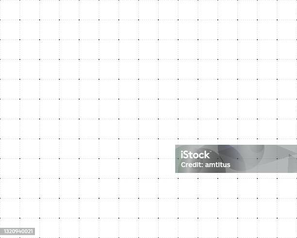 Dotted Graph Seamless Stock Illustration - Download Image Now - Grid Pattern, Backgrounds, Graph Paper