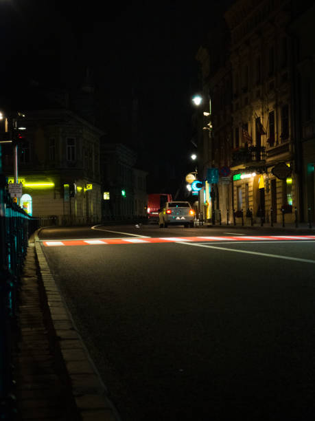 istock Night in Brasov City 1320942735