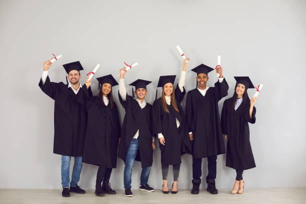 istock Successful univesity graduation, multiethnic group concept 1320944649