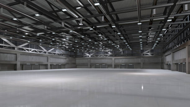 istock Empty hall exhibition center.backdrop for exhibition stands.3d render. 1320947769