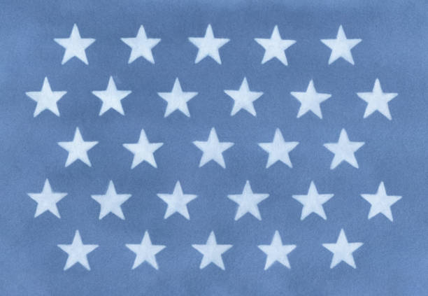 istock Watercolor background of navy blue color gradient with many white stars. Decorative backdrop for design, card, print, poster, banner, special event invitation. Hand drawn watercolour graphic element. 1320949027