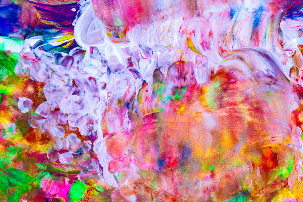 istock Abstract color paint mix background. 1320950650