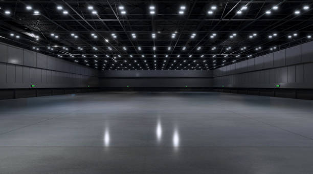 istock Empty hall exhibition center.backdrop for exhibition stands.3d render. 1320952653