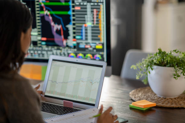 istock Middle Eastern woman working on business spreadsheets 1320955163