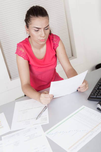 istock Young business girl in office 1320956430