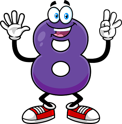 Funny Purple Number Eight 8 Cartoon Character Showing Hands Number Eight Stock Illustration - Download Image Now - iStock Funny Purple Number Eight 8 Cartoon Character Showing Hands Number Eight Stock Illustration - Download Image Now - iStock