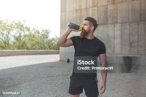 istock Athlete resting after running stock photo 1320956837
