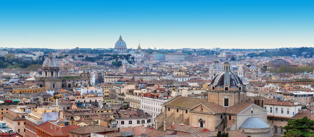 istock Rome skyline at sunset, Italy 1320959154