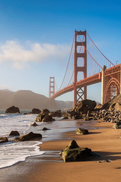 istock Golden Gate Bridge at sunset in San Francisco, California 1320959225