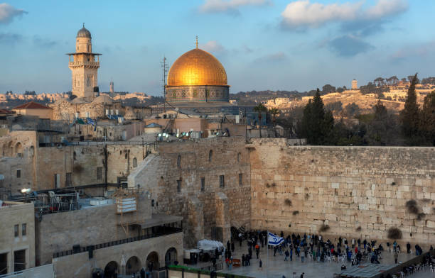 istock Western Wall in Jerusalem Old City at sunset, Jerusalem, Israel. 1320959272