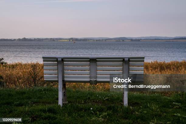 A Bench With A View Seen Near Gager Mecklenburgwestern Pomerania Germany Stock Photo - Download Image Now