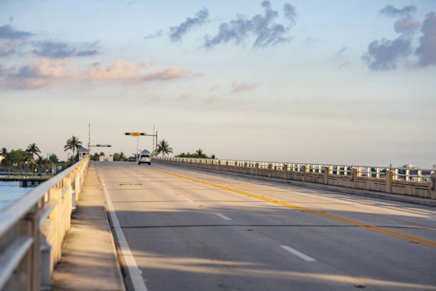 Broad Causeway Miami Beach shared bike lanes USA