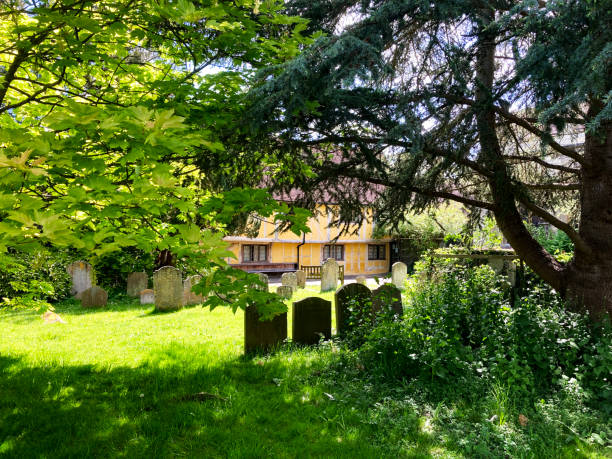 Graveyard stock photo