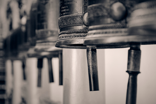 Wat Phra That Doi Suthep Temple bells in Chiang Mai, Thailand