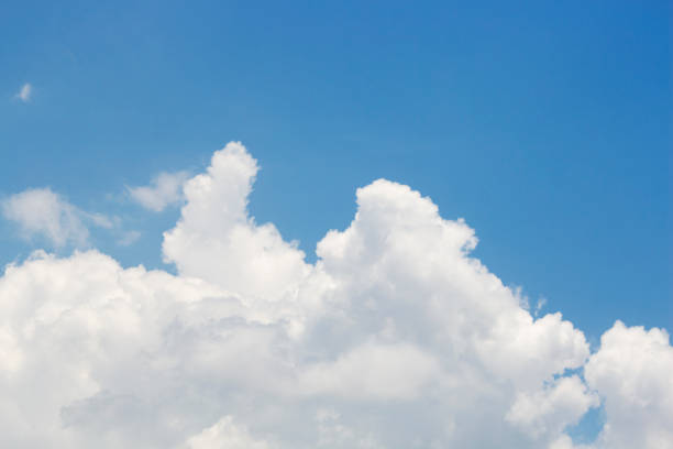 istock Bright blue sky with white clouds for background or wallpapers 1320970490