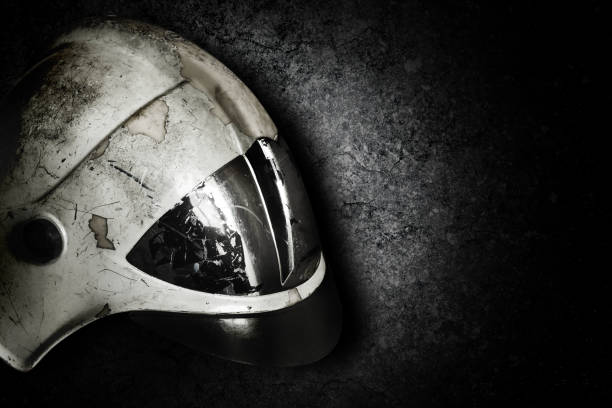 istock Helmet for firefighters for protection heat and falling objects. 1320972695