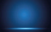 istock Blue gradient wall studio empty room abstract background with lighting and space for your text. 1320974305