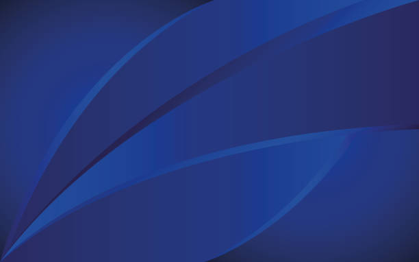 istock Abstract background of curved lines in dark blue colors, Abstract blue vector background for use in design, Colorful geometric background. Trendy gradient shapes composition. Cool background design for posters. Vector illustration 1320974308