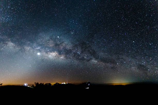 istock The Milky Way is our galaxy and  zodiacal light. 1320976435