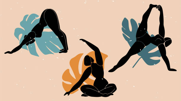 istock A set of three illustrations of lovely women. 1320979302
