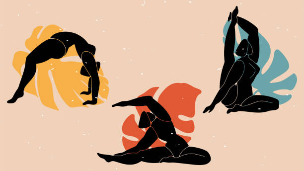 istock A set of three illustrations of lovely women. 1320979314