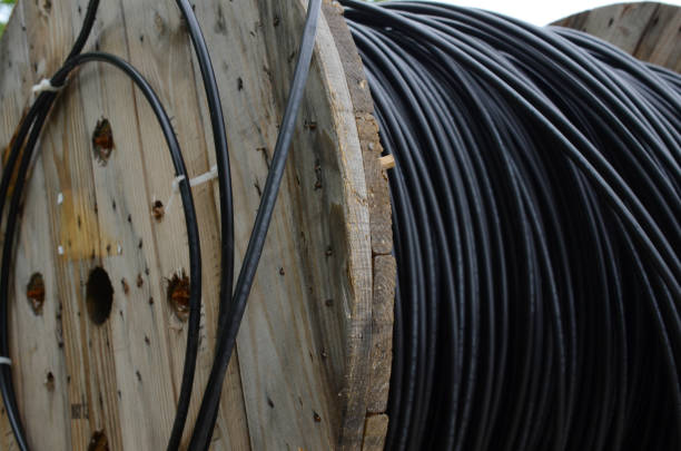 istock Closeup of electric cable coil 1320980165