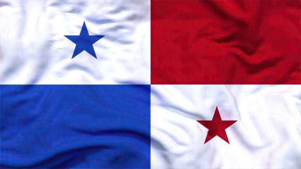 Panama flag 4k 4k 3d panama flag stock pictures, royalty-free photos & images