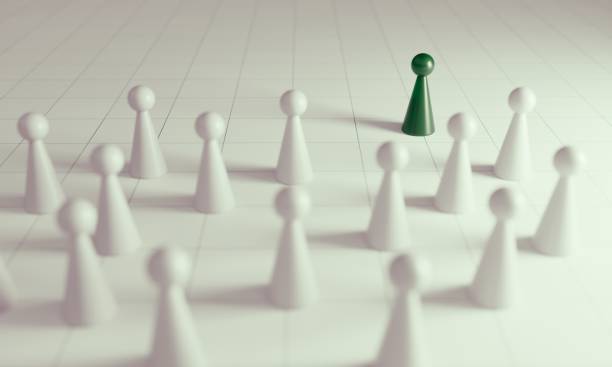 istock Leadership Concept With Green Pawn 1320983963