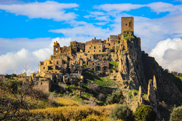 istock Craco, abandoned village in Basilicata, Italy. ghost city 1320985752
