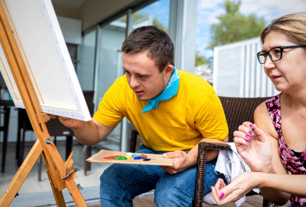 istock Teenage boy artist 1320990585