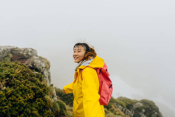 istock Hiking the foggy mountain 1320993059