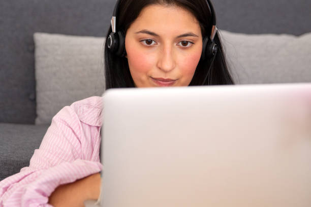 istock Contact center working from home 1320995544