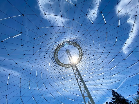 City of Spokane Riverfront Park U.S. Federal Pavilion abstract structure.