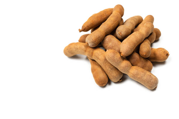 istock Sweet tamarind isolated on white background. 1321004833
