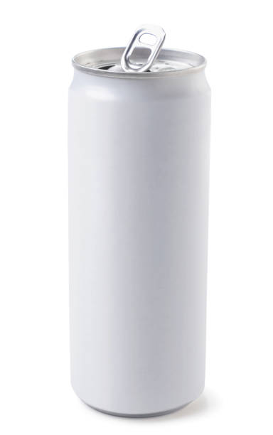 istock White can for a drink on a white background, isolated. Mockup, template 1321005648