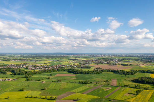 istock Aerial view of rural landscape 1321006518