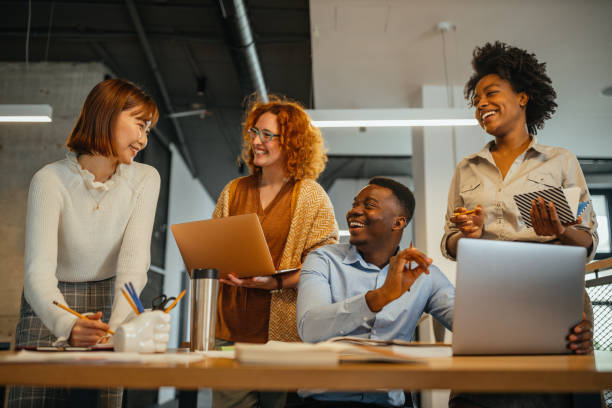istock Businesspeople having meeting in the office 1321017449
