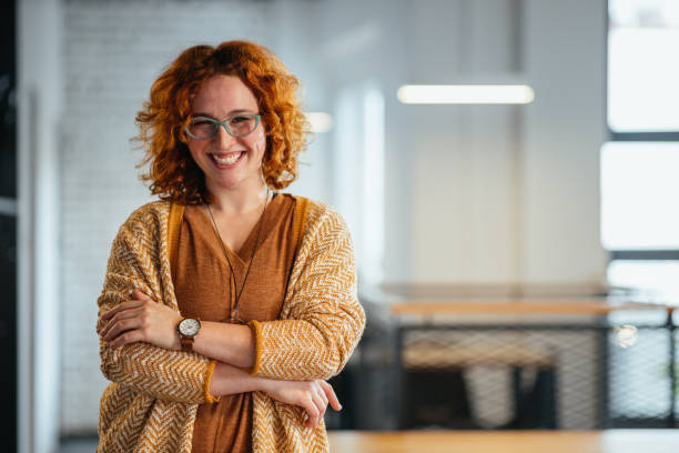 Successful business woman at workplace