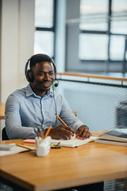 istock Businessman working at his workplace during pandemic 1321018802