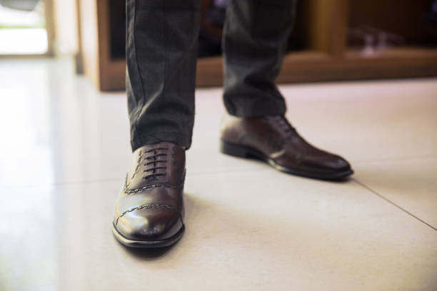istock Business man dressing up with classic 1321019928