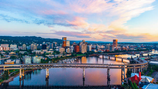istock Sunrise at Portland, Oregon 1321029675