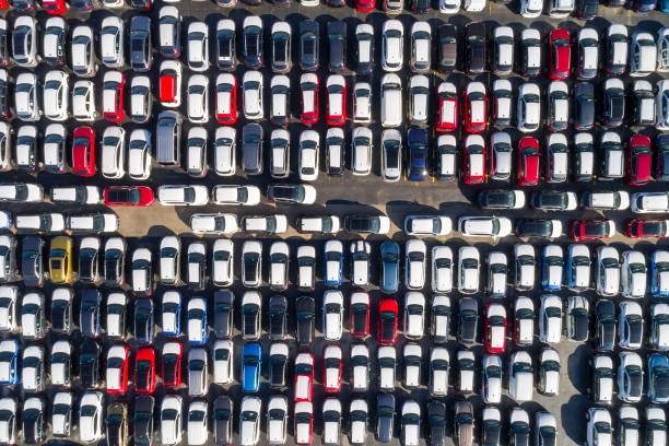 istock Cars of Different Brands Viewed from Above 1321031254