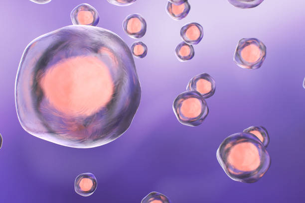 istock Human Cells on a Colorful Background 1321031917